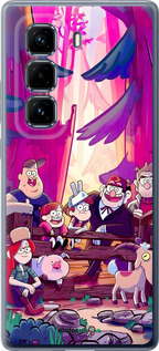 Силиконовый чехол Гравити Фолз для Infinix Hot 50 Pro+ 4G - 6365u-3870 изображение 