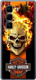 Силіконовий чехол Харлей девидсон для Infinix Hot 50 Pro+ 4G - 6370u-3870 изображение 