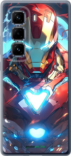 Силиконовый чехол Железный человек для Infinix Hot 50 Pro+ 4G - 6372u-3870 изображение 