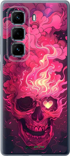 Силиконовый чехол Череп арт для Infinix Hot 50 Pro+ 4G - 6385u-3870 изображение 
