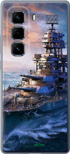 Силіконовий чехол Військовий корабель, world of tanks, wargaming для Infinix Hot 50 Pro+ 4G - 6461u-3870 изображение 