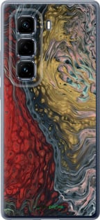 Силиконовый чехол С изображением абстрактной живописи для Infinix Hot 50 Pro+ 4G - 6530u-3870 изображение 