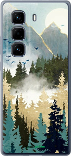 Силиконовый чехол С изображением лесного пейзажа для Infinix Hot 50 Pro+ 4G - 6548u-3870 изображение 