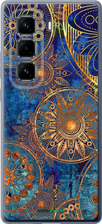 Силиконовый чехол Золотой узор для Infinix Hot 50 Pro+ 4G - 678u-3870 изображение 