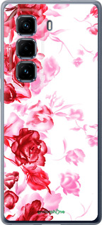 Силиконовый чехол Нарисованные розы для Infinix Hot 50 Pro+ 4G - 724u-3870 изображение 