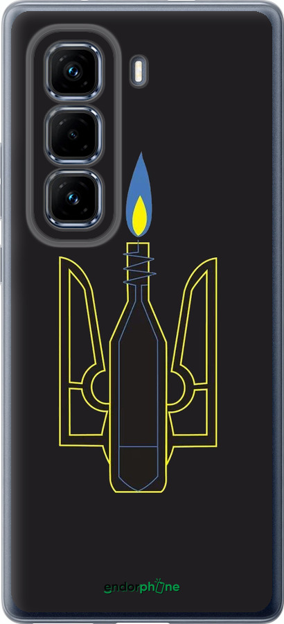 Силиконовый чехол Коктейль Молотова для Infinix Hot 50 Pro+ 4G - 1044u-3870 изображение 