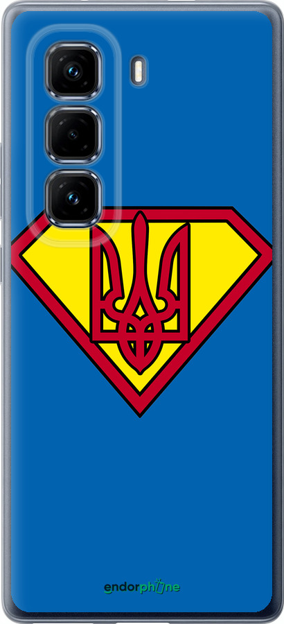 Силиконовый чехол Супер Тризуб для Infinix Hot 50 Pro+ 4G - 1164u-3870 изображение 