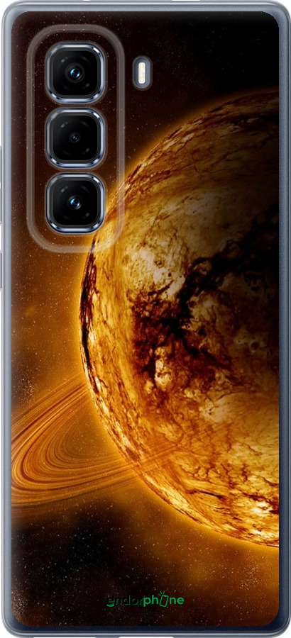 Силіконовий чехол Жовтий Сатурн для Infinix Hot 50 Pro+ 4G - 170u-3870 изображение 