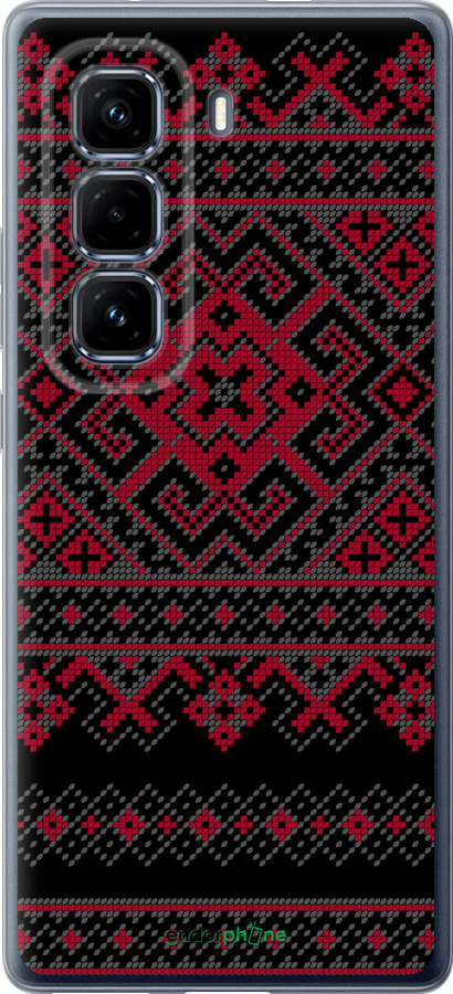 Силиконовый чехол Вышиванка 52 для Infinix Hot 50 Pro+ 4G - 1763u-3870 изображение 