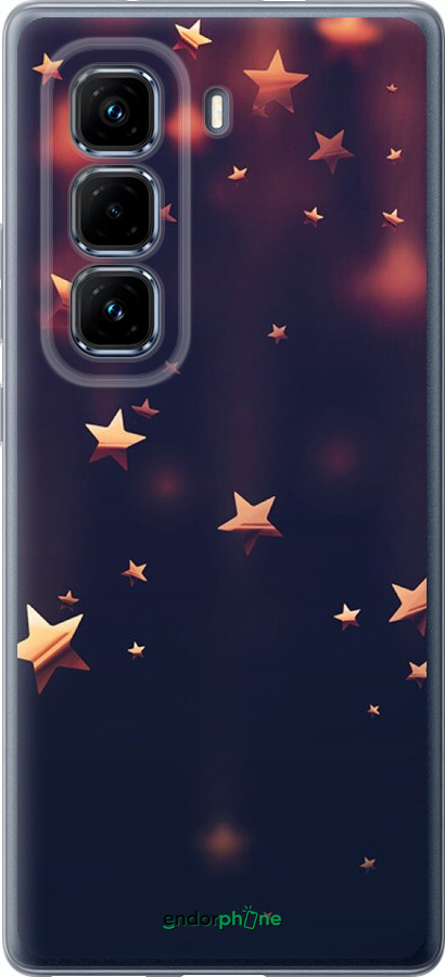 Силіконовий чехол Падаючі зірки для Infinix Hot 50 Pro+ 4G - 3974u-3870 изображение 