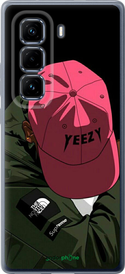 Силиконовый чехол logo de yeezy для Infinix Hot 50 Pro+ 4G - 3995u-3870 изображение 