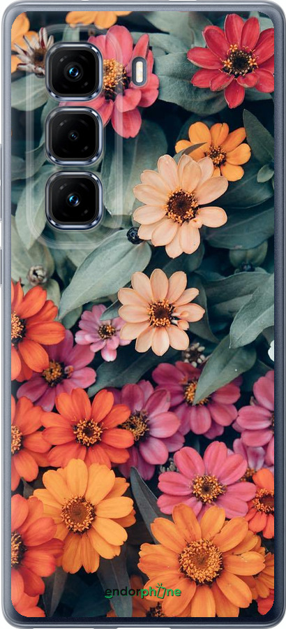 Силіконовий чехол Beauty flowers для Infinix Hot 50 Pro+ 4G - 4050u-3870 изображение 