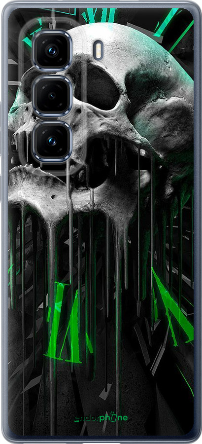 Силиконовый чехол Череп-часы для Infinix Hot 50 Pro+ 4G - 4100u-3870 изображение 