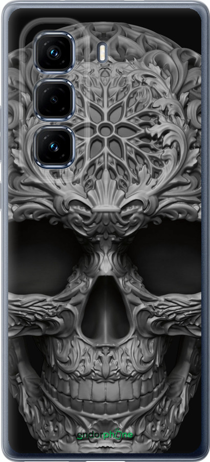 Силиконовый чехол skull-ornament для Infinix Hot 50 Pro+ 4G - 4101u-3870 изображение 