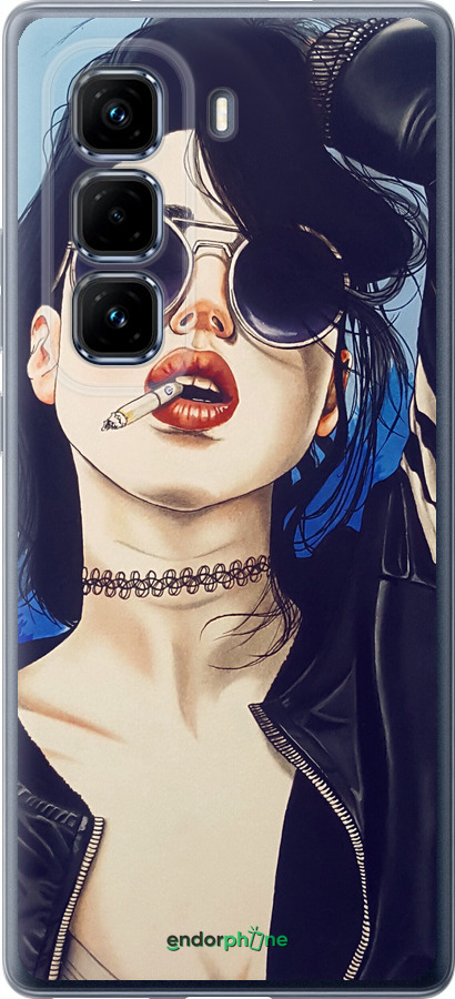 Силіконовий чехол Дівчина на стилі для Infinix Hot 50 Pro+ 4G - 4151u-3870 изображение 