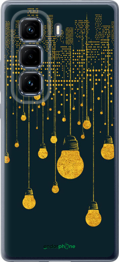 Силіконовий чехол Ілюстрація нічного міста для Infinix Hot 50 Pro+ 4G - 4162u-3870 изображение 
