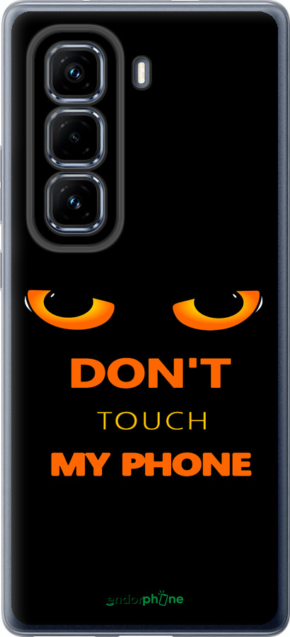 Силиконовый чехол Don't touch the phone для Infinix Hot 50 Pro+ 4G - 4261u-3870 изображение 