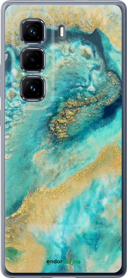 Силиконовый чехол Green marble для Infinix Hot 50 Pro+ 4G - 4365u-3870 изображение 