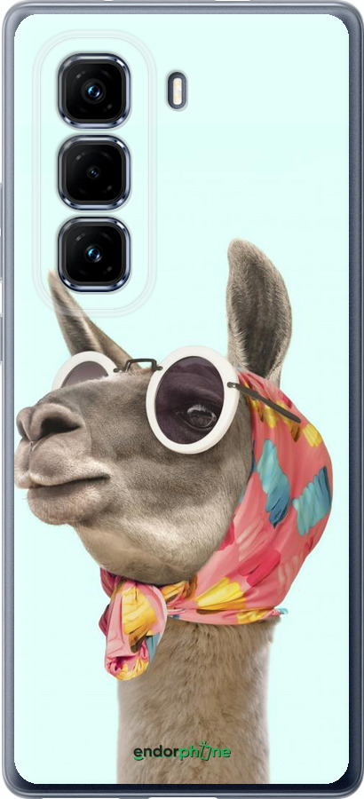 Силіконовий чехол Модна лама для Infinix Hot 50 Pro+ 4G - 4479u-3870 изображение 