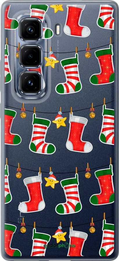 Силіконовий чехол Новорічний 9 для Infinix Hot 50 Pro+ 4G - 4622u-3870 изображение 