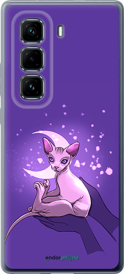 Силиконовый чехол Кот2 для Infinix Hot 50 Pro+ 4G - 4676u-3870 изображение 