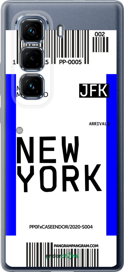 Силіконовий чехол New York для Infinix Hot 50 Pro+ 4G - 4861u-3870 изображение 