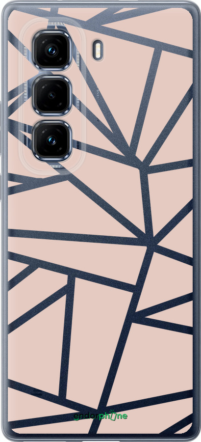 Силіконовий чехол Абстракція 2 для Infinix Hot 50 Pro+ 4G - 4872u-3870 изображение 