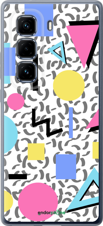 Силиконовый чехол Color shapes для Infinix Hot 50 Pro+ 4G - 4893u-3870 изображение 