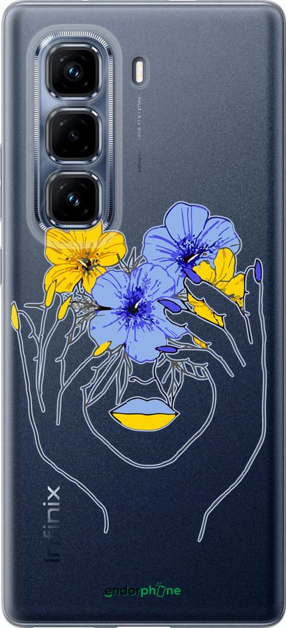 Силиконовый чехол Девушка v4 для Infinix Hot 50 Pro+ 4G - 5276u-3870 изображение 