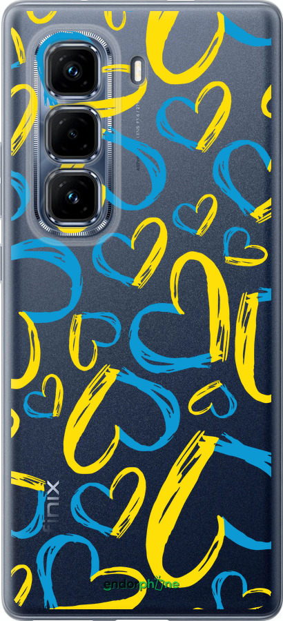 Силиконовый чехол Сердца UA для Infinix Hot 50 Pro+ 4G - 5292u-3870 изображение 