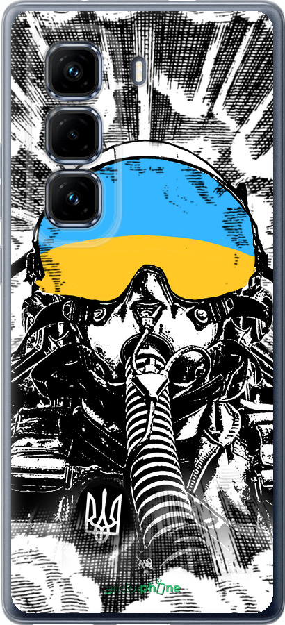 Силиконовый чехол Призрак Киева v3 для Infinix Hot 50 Pro+ 4G - 5307u-3870 изображение 