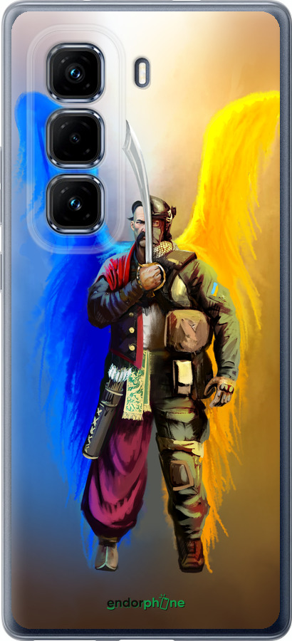 Силіконовий чехол Воїн Ангел  для Infinix Hot 50 Pro+ 4G - 5317u-3870 изображение 