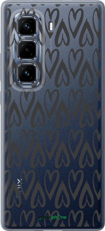 Силіконовий чехол Серця v2 для Infinix Hot 50 Pro+ 4G - 5497u-3870 изображение 