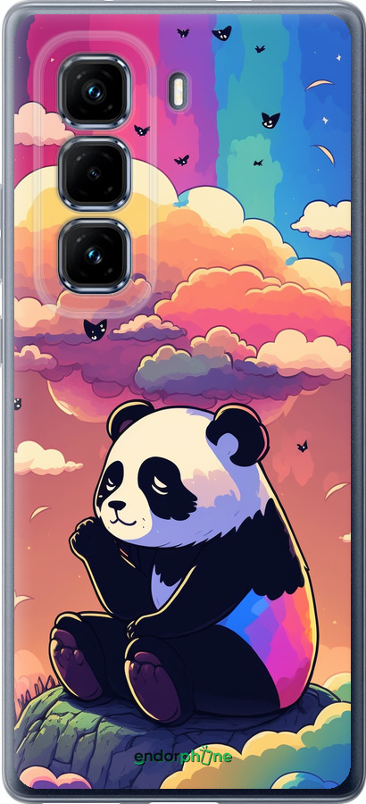 Силіконовий чехол Панда в хмарах для Infinix Hot 50 Pro+ 4G - 5585u-3870 изображение 
