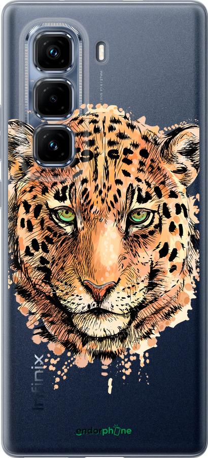 Силиконовый чехол Леопард v2 для Infinix Hot 50 Pro+ 4G - 5606u-3870 изображение 