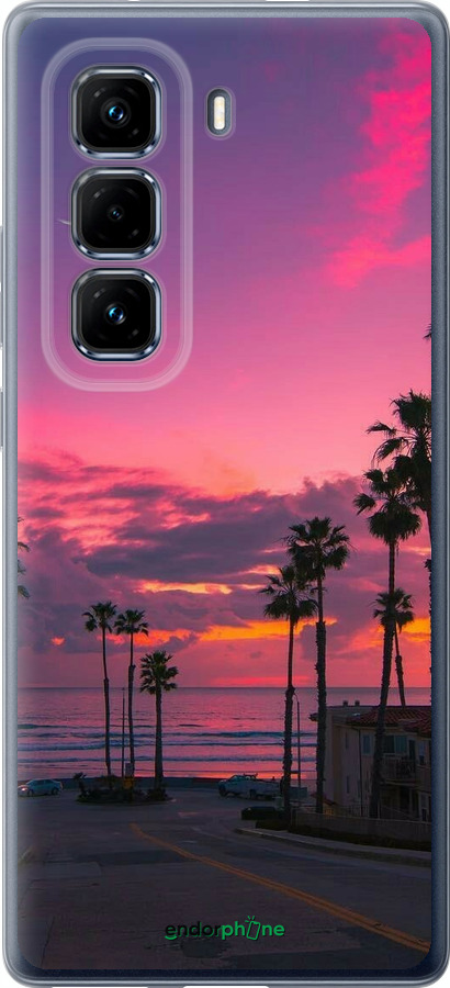 Силіконовий чехол Пальми для Infinix Hot 50 Pro+ 4G - 5873u-3870 изображение 