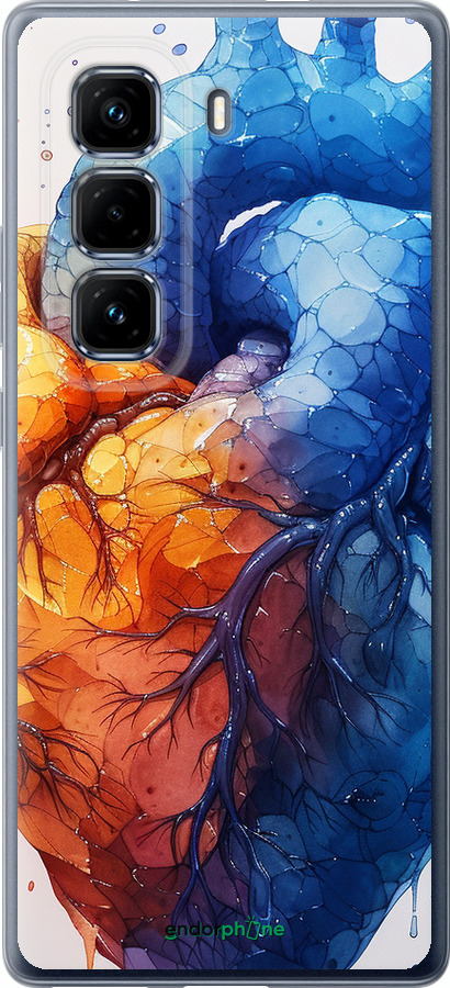 Силіконовий чехол Арт-серце для Infinix Hot 50 Pro+ 4G - 6034u-3870 изображение 