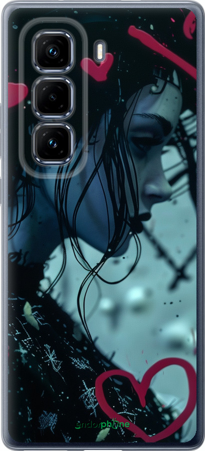 Силіконовий чехол XO Love v2 для Infinix Hot 50 Pro+ 4G - 6057u-3870 изображение 