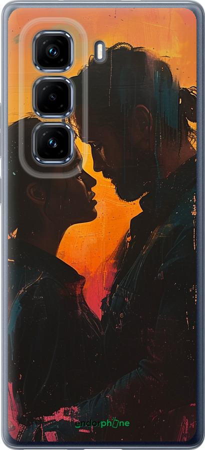 Силиконовый чехол Любовь на полотне для Infinix Hot 50 Pro+ 4G - 6067u-3870 изображение 