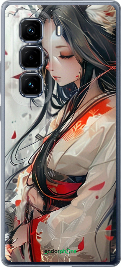 Силіконовий чехол Кіцуне для Infinix Hot 50 Pro+ 4G - 6073u-3870 изображение 