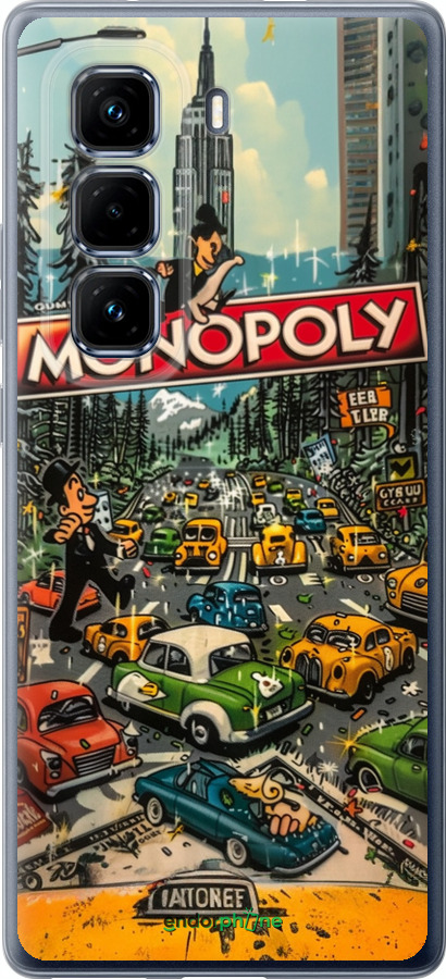 Силиконовый чехол Городской драйв Monopoly для Infinix Hot 50 Pro+ 4G - 6088u-3870 изображение 