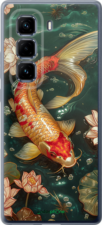 Силиконовый чехол Мелодия Лотоса для Infinix Hot 50 Pro+ 4G - 6106u-3870 изображение 