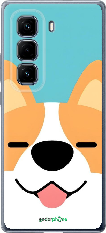 Силиконовый чехол Корги для Infinix Hot 50 Pro+ 4G - 6280u-3870 изображение 