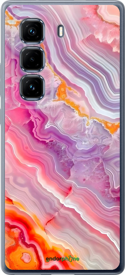 Силиконовый чехол Мрамор 2 для Infinix Hot 50 Pro+ 4G - 6307u-3870 изображение 