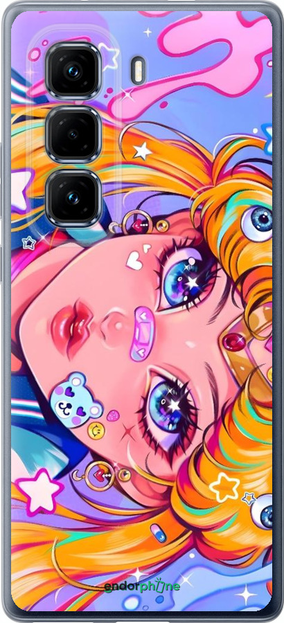 Силиконовый чехол Сейлор Мун 4 для Infinix Hot 50 Pro+ 4G - 6353u-3870 изображение 