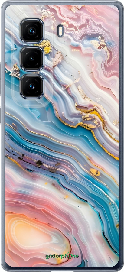 Силіконовий чехол Мрамор красивый для Infinix Hot 50 Pro+ 4G - 6376u-3870 изображение 