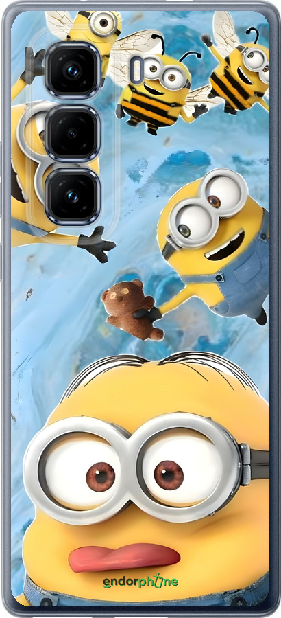 Силиконовый чехол Миньоны для Infinix Hot 50 Pro+ 4G - 6386u-3870 изображение 