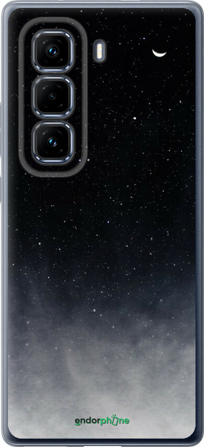 Силіконовий чехол Голубые облака, Голубая луна для Infinix Hot 50 Pro+ 4G - 6396u-3870 изображение 