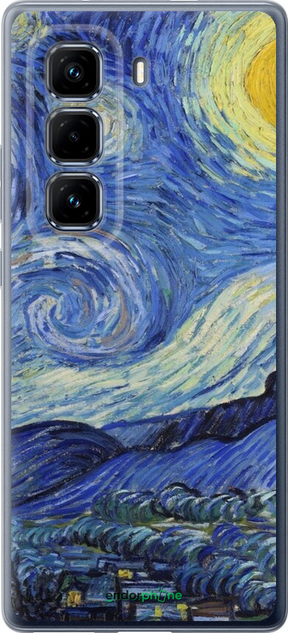 Силіконовий чехол «Зоряна ніч» Вінсента Ван Гога для Infinix Hot 50 Pro+ 4G - 6433u-3870 изображение 
