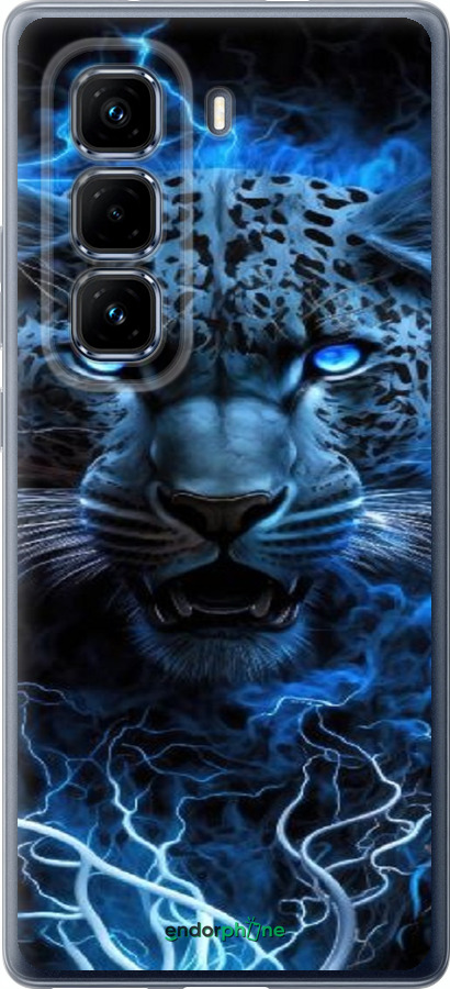 Силиконовый чехол Ледяной леопард для Infinix Hot 50 Pro+ 4G - 6460u-3870 изображение 